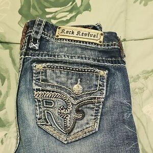 Rock Revival Distressed Denim Jeans